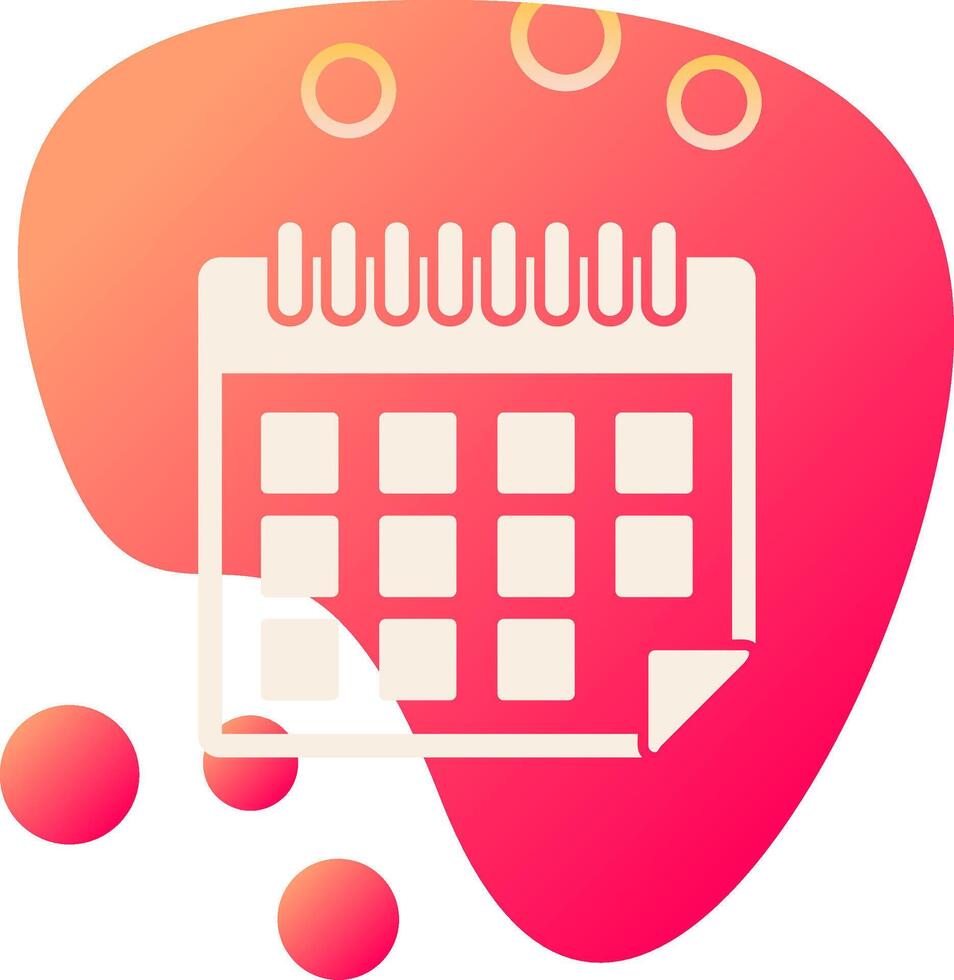 icono de vector de calendario