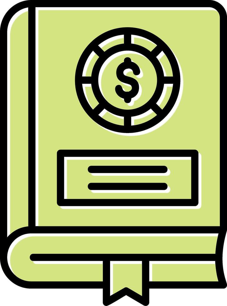 Financial Book Vector Icon