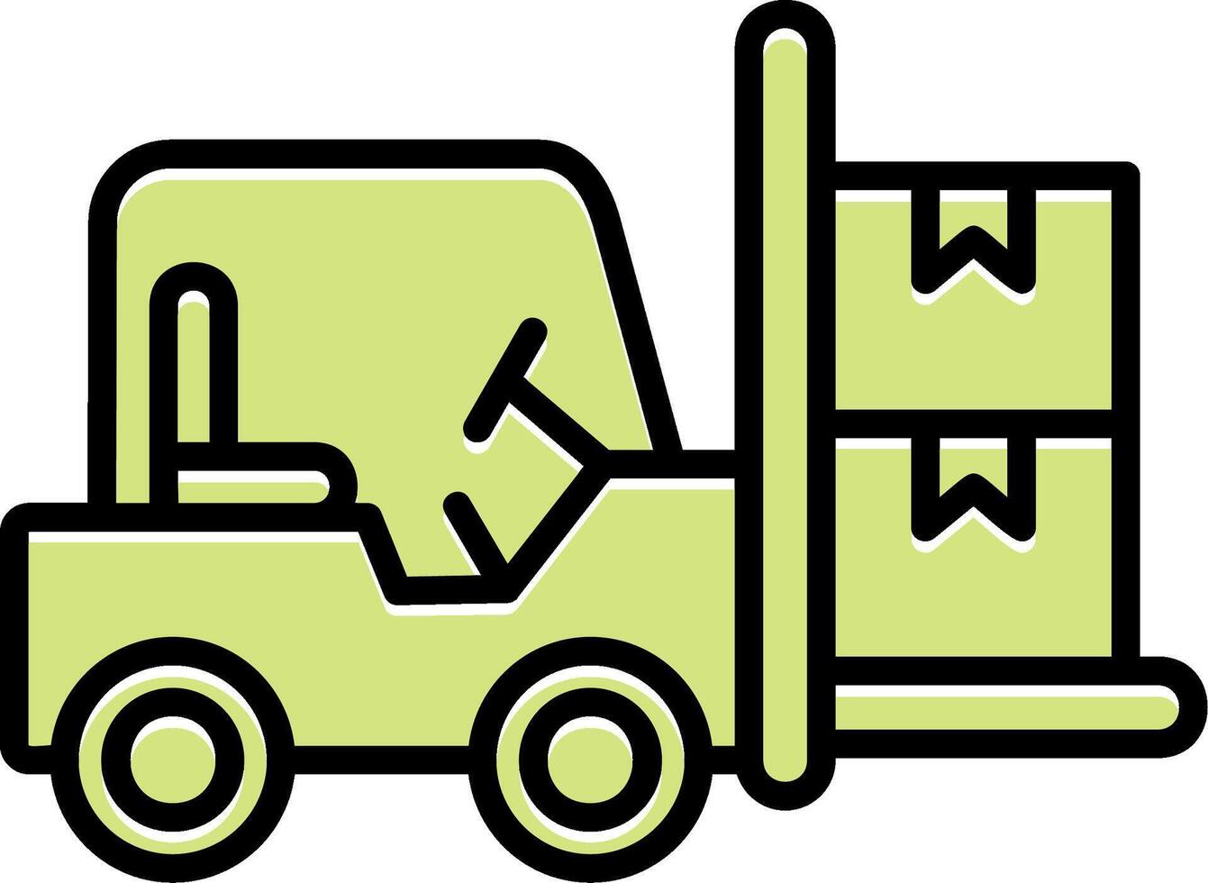 Forklift Vector Icon