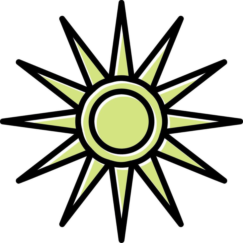 óptico raditón vector icono