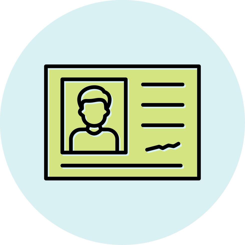 Identification Card Vector Icon