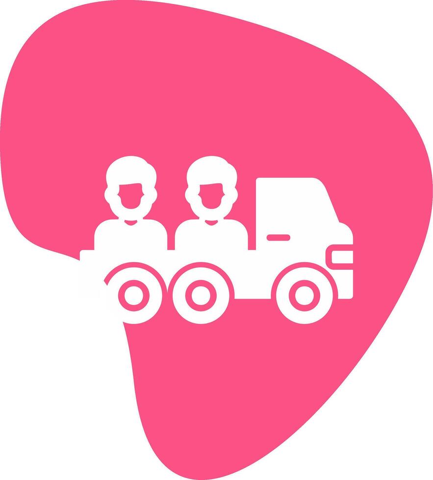 icono de vector de camioneta