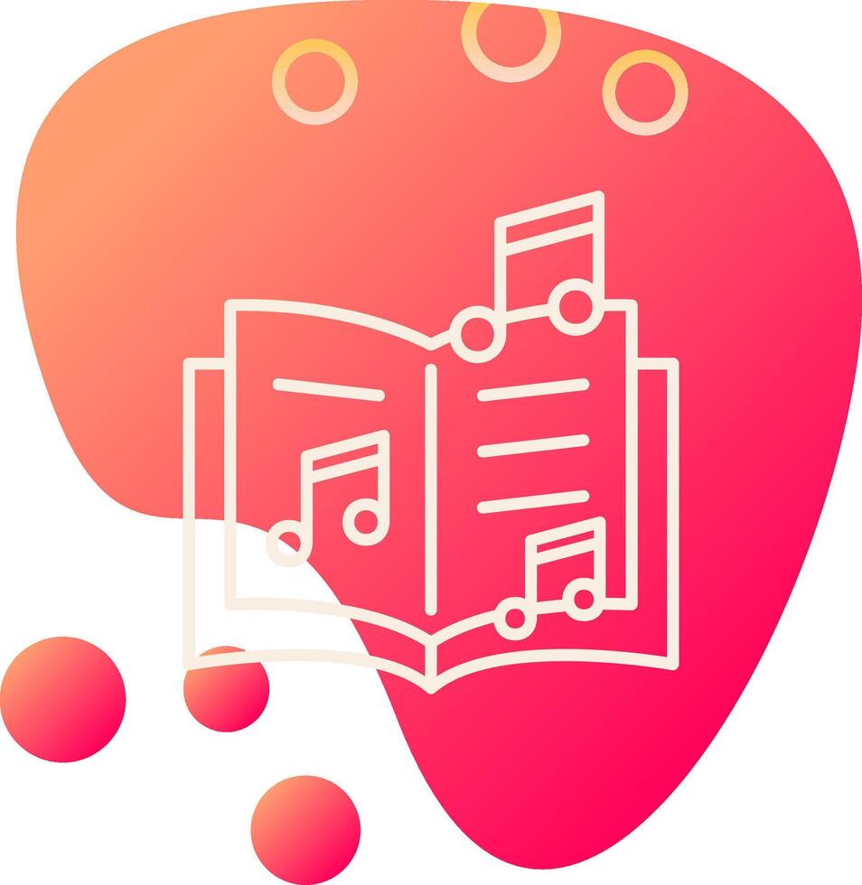 Music Book Vector Icon