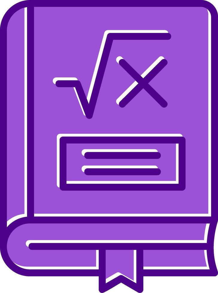 Maths Book Vector Icon