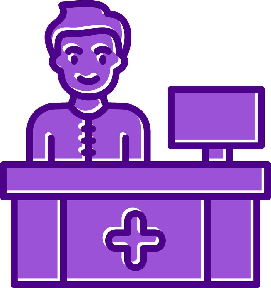 Receptionist Vector Icon 39875180 Vector Art at Vecteezy