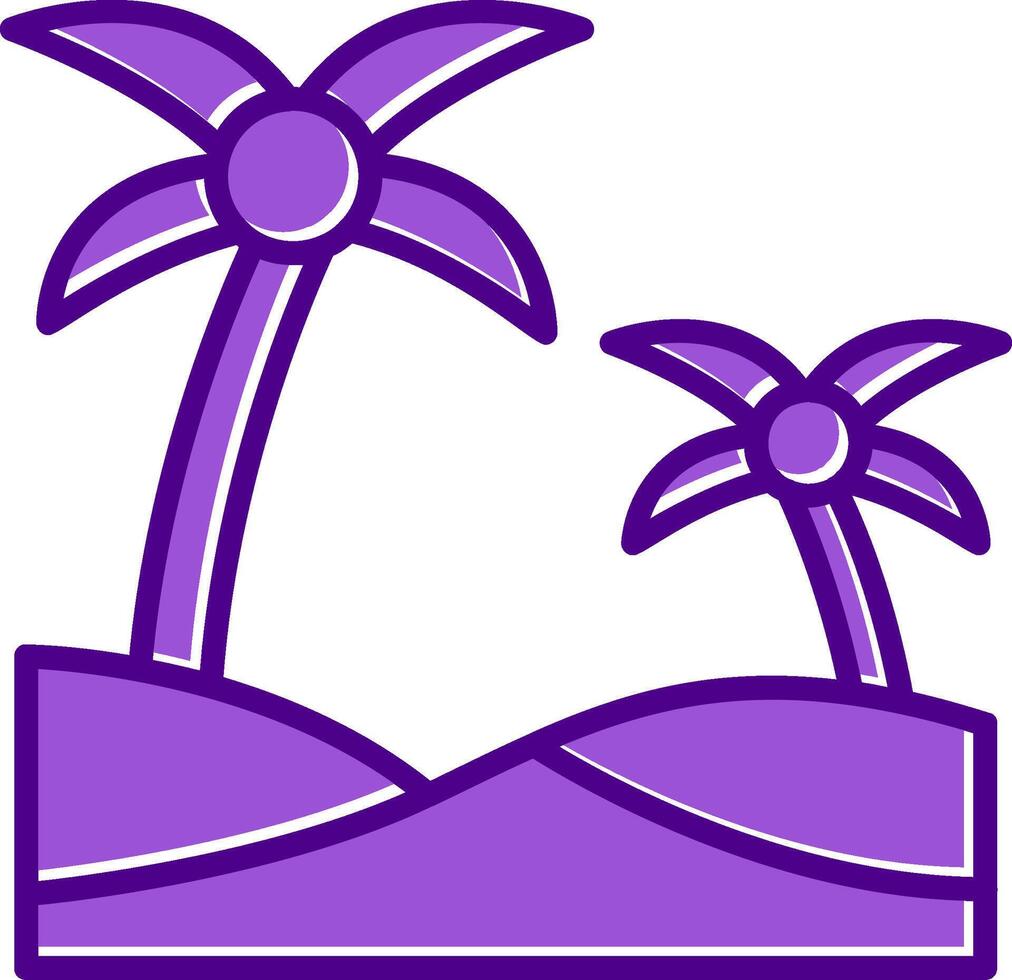 Oasis Vector Icon