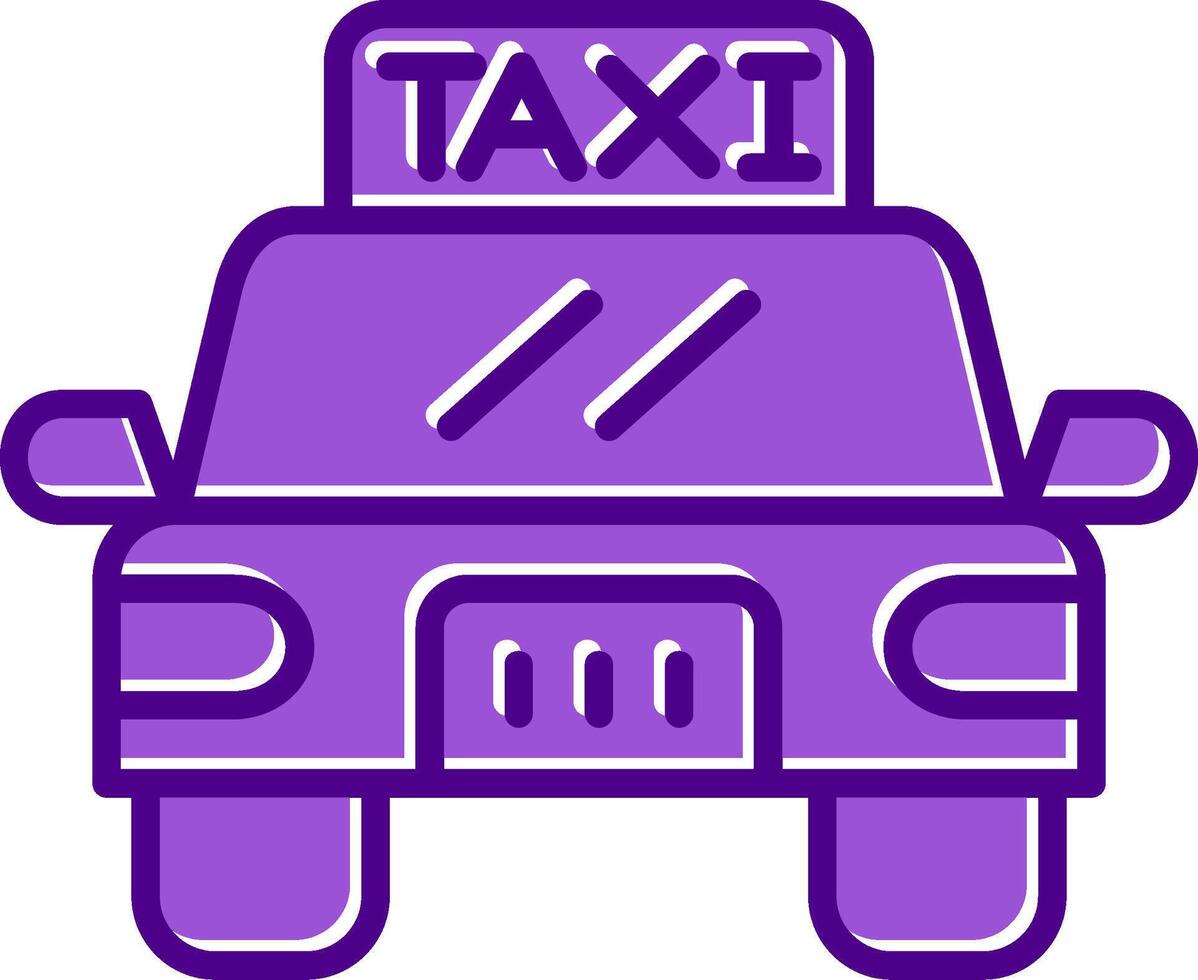 icono de vector de taxi