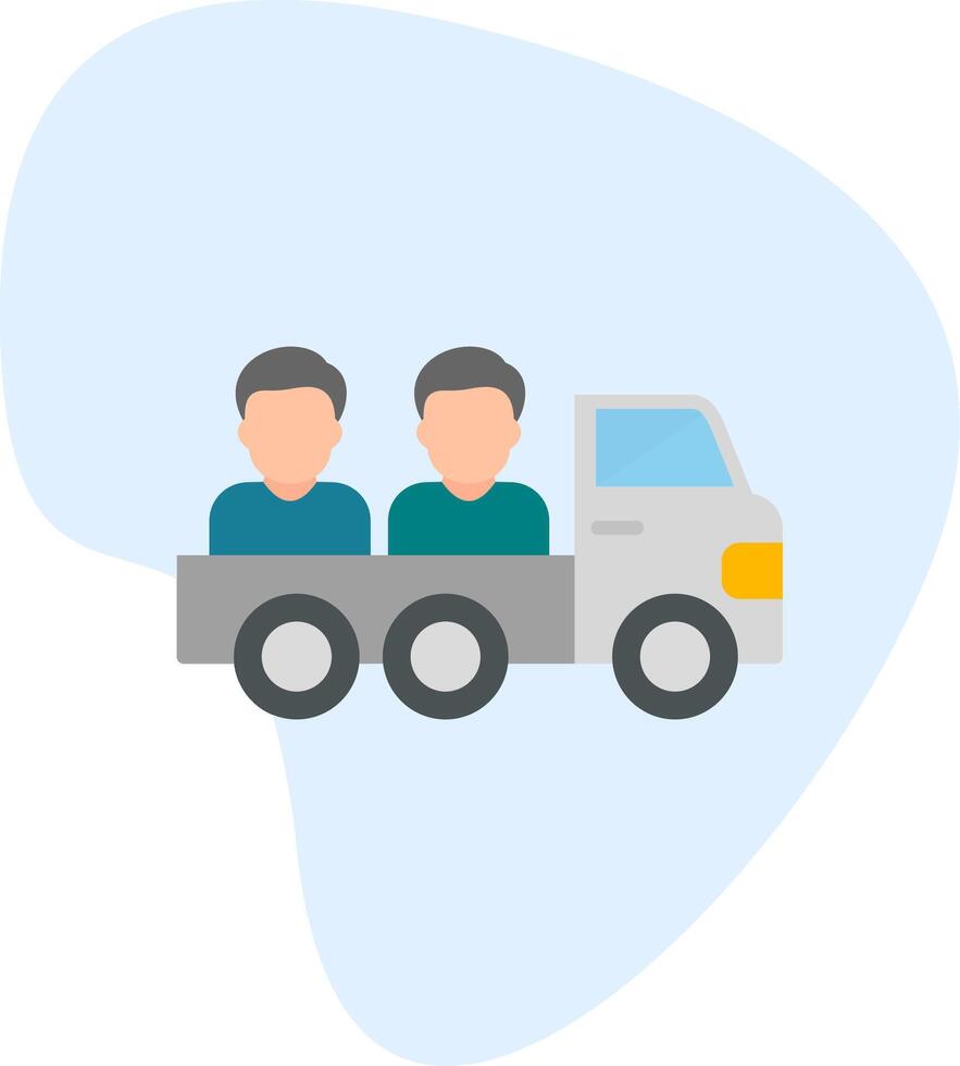 icono de vector de camioneta