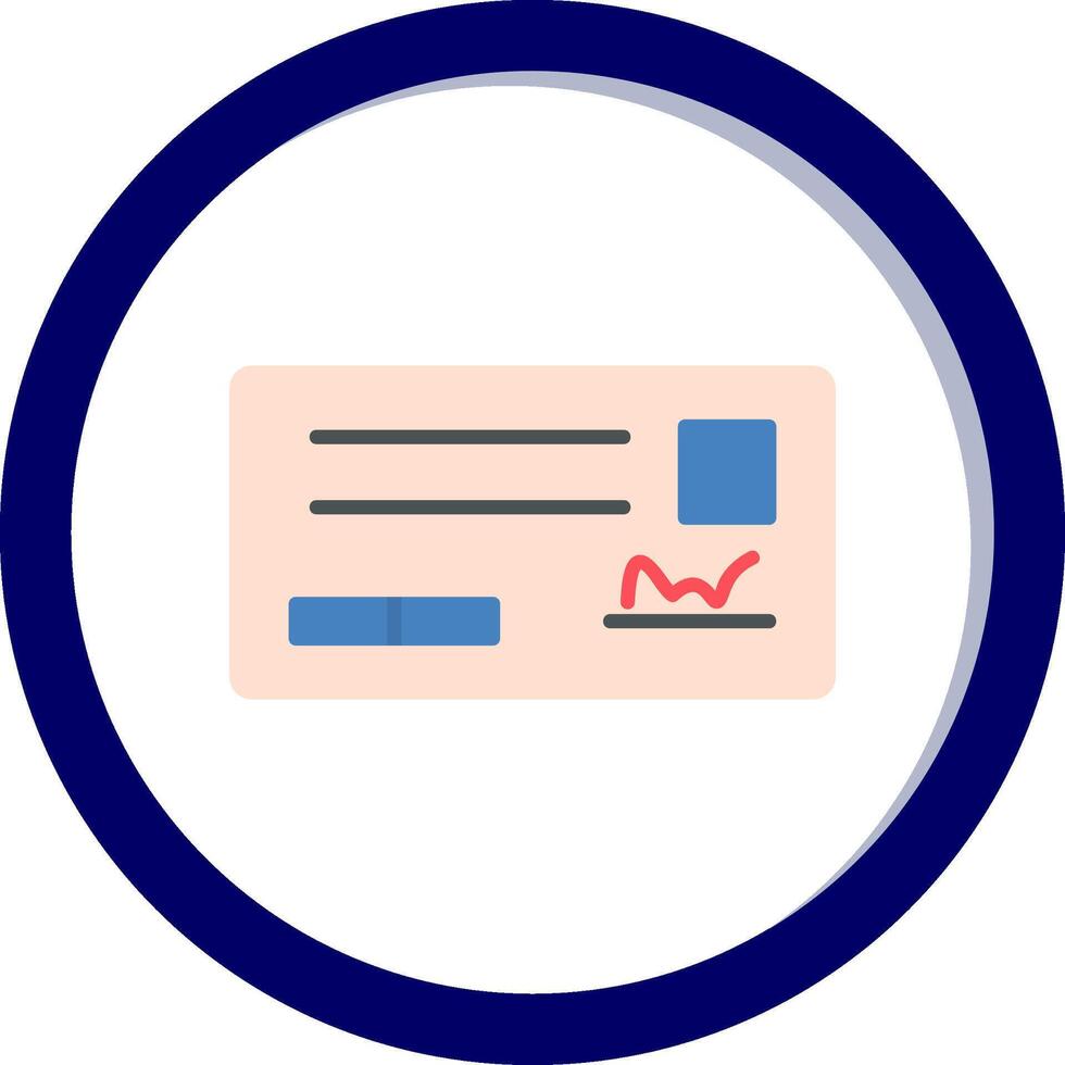 Cheque Vector Icon