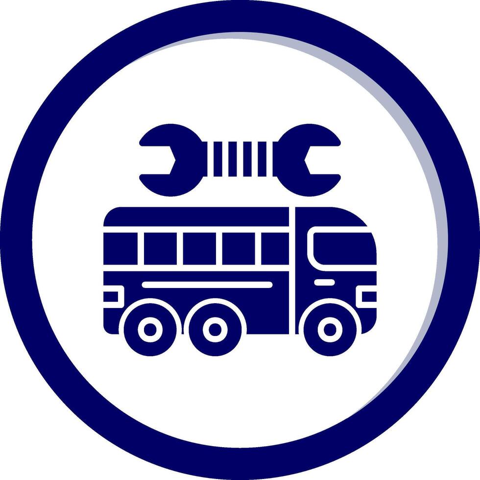 Repairing Bus Vector Icon