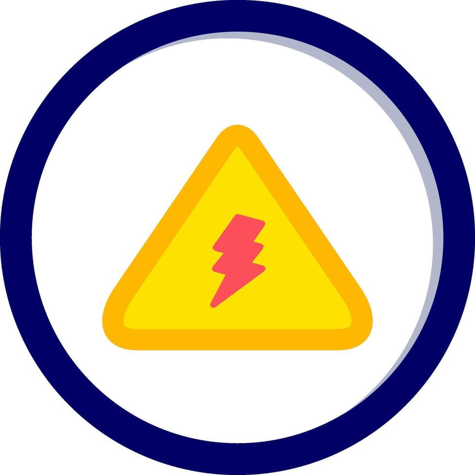 Electrical Danger Sign Vector Icon