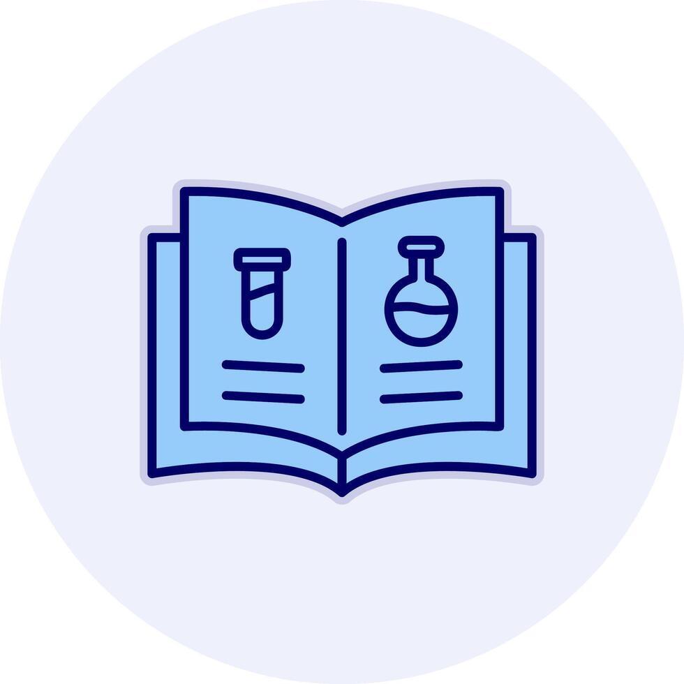 Ciencias libro vector icono