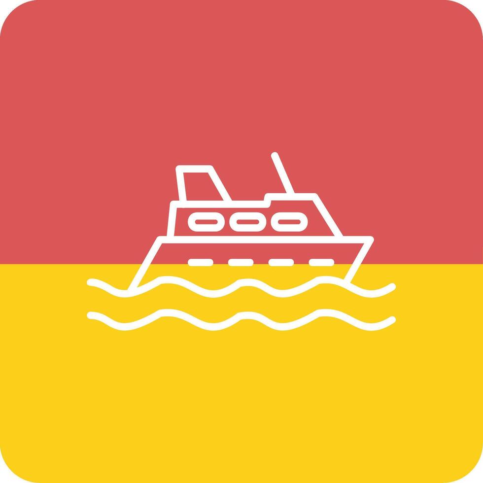 icono de vector de crucero