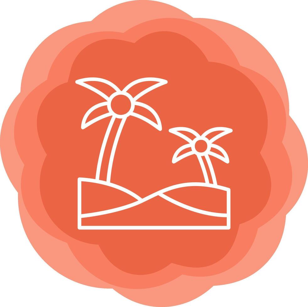 Oasis Vector Icon