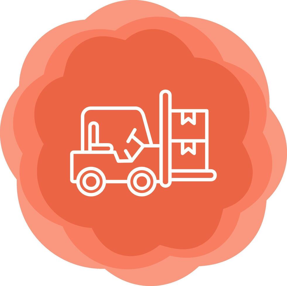 Forklift Vector Icon