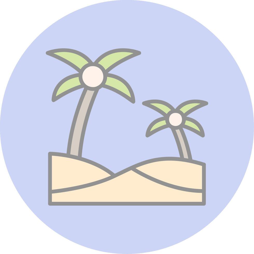 Oasis Vector Icon