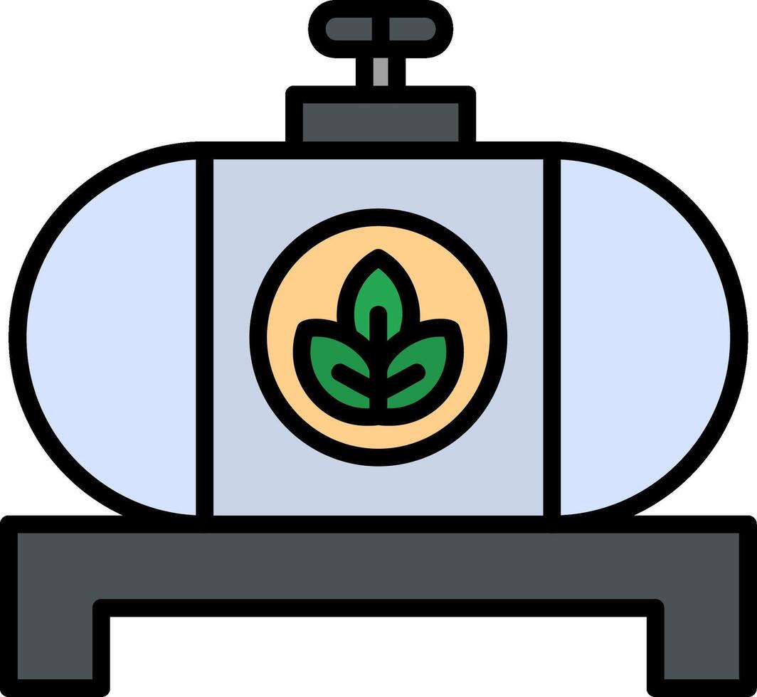 combustible tanque vector icono