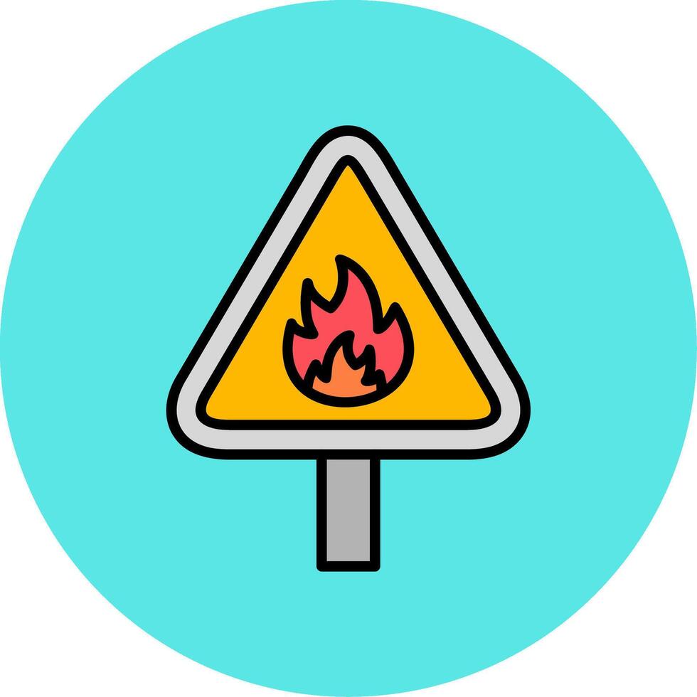 Flammable Vector Icon