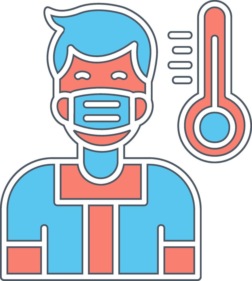 Men Fever Vector Icon