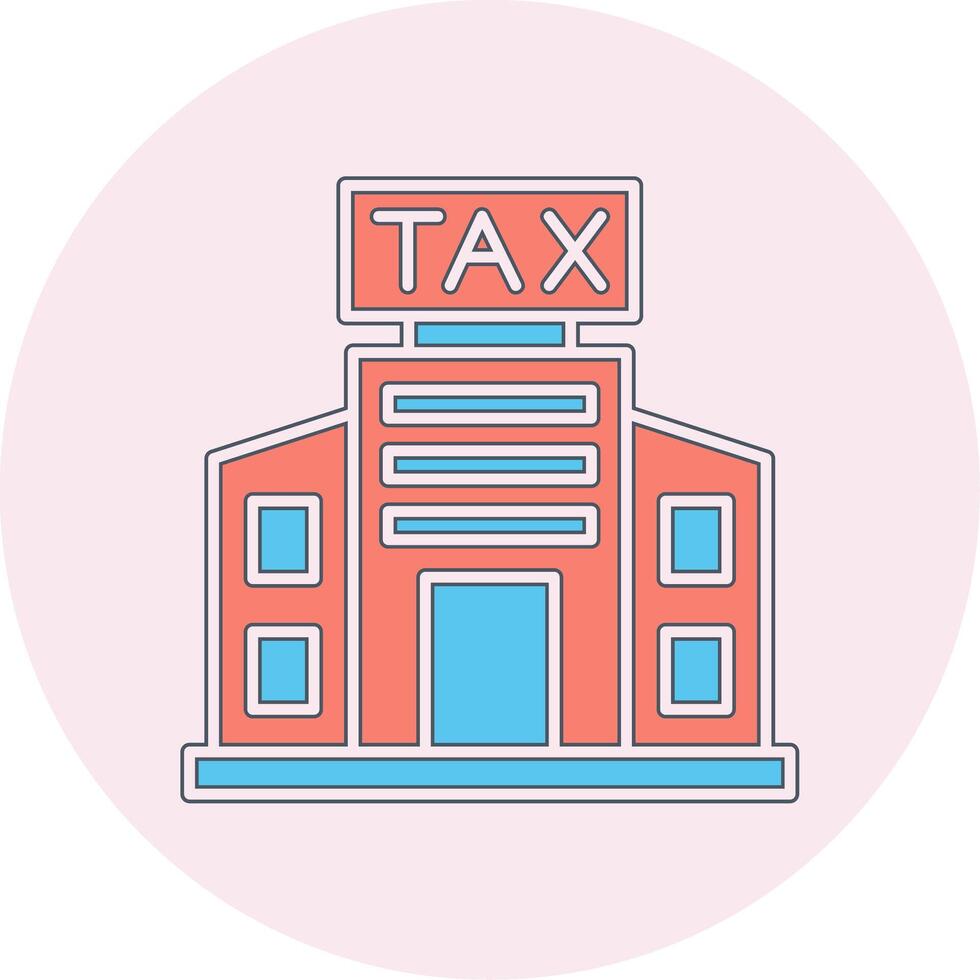 Tax Office Building Vector Icon