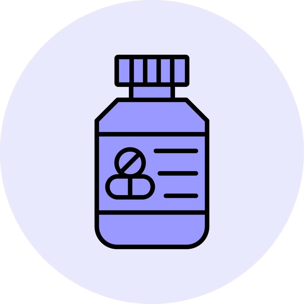 Pills Bottle Vector Icon