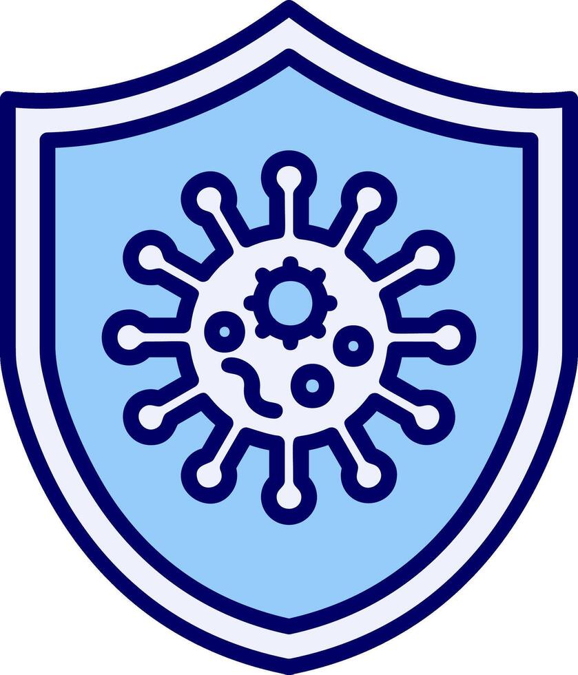 virus proteger vector icono