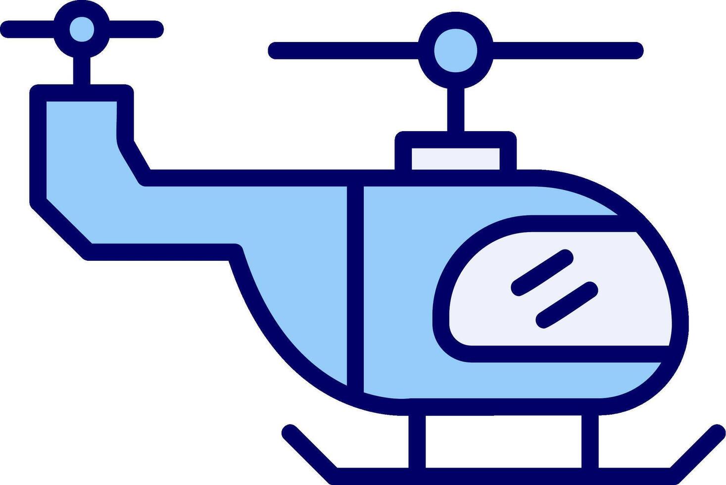 icono de vector de helicóptero