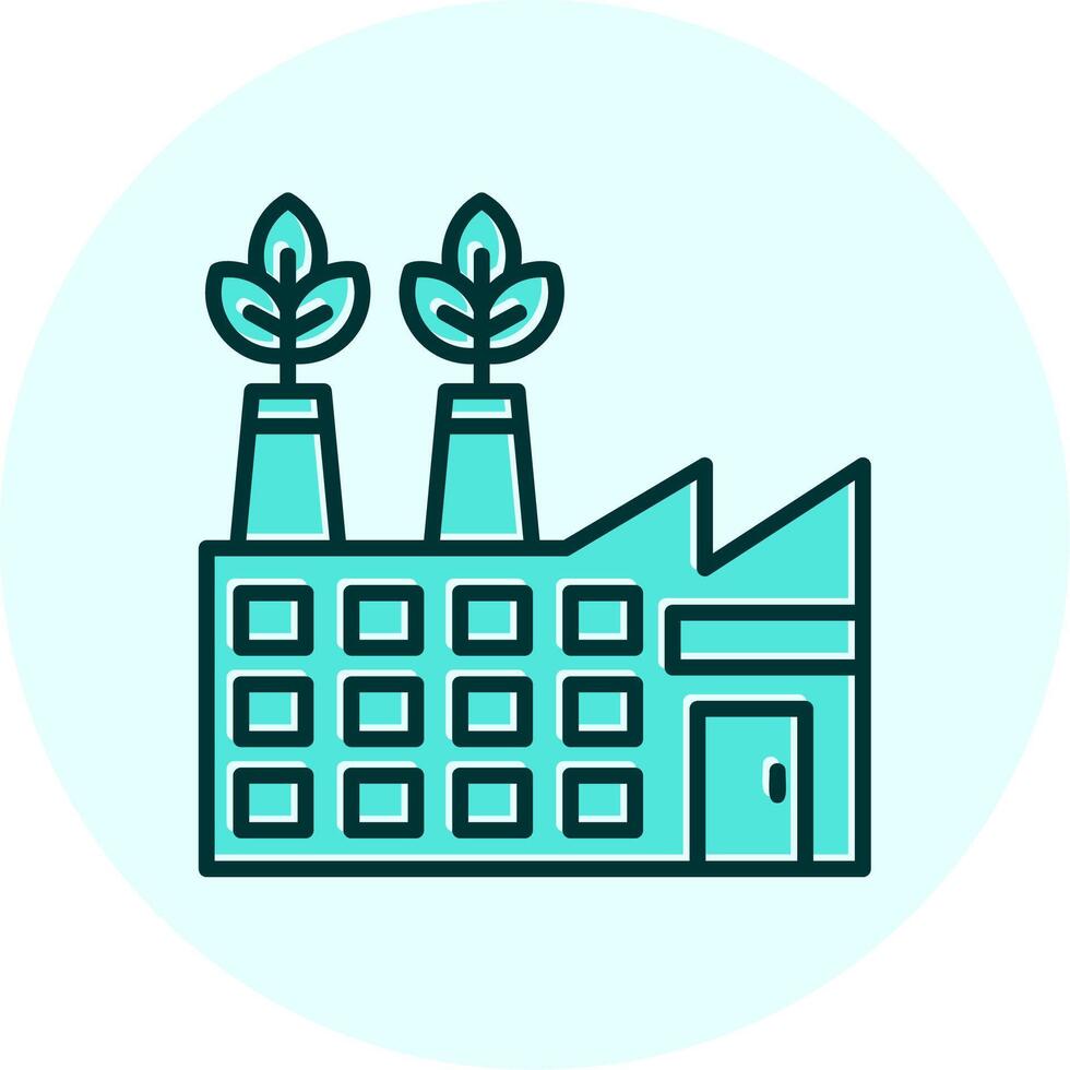 Eco Factory Vector Icon
