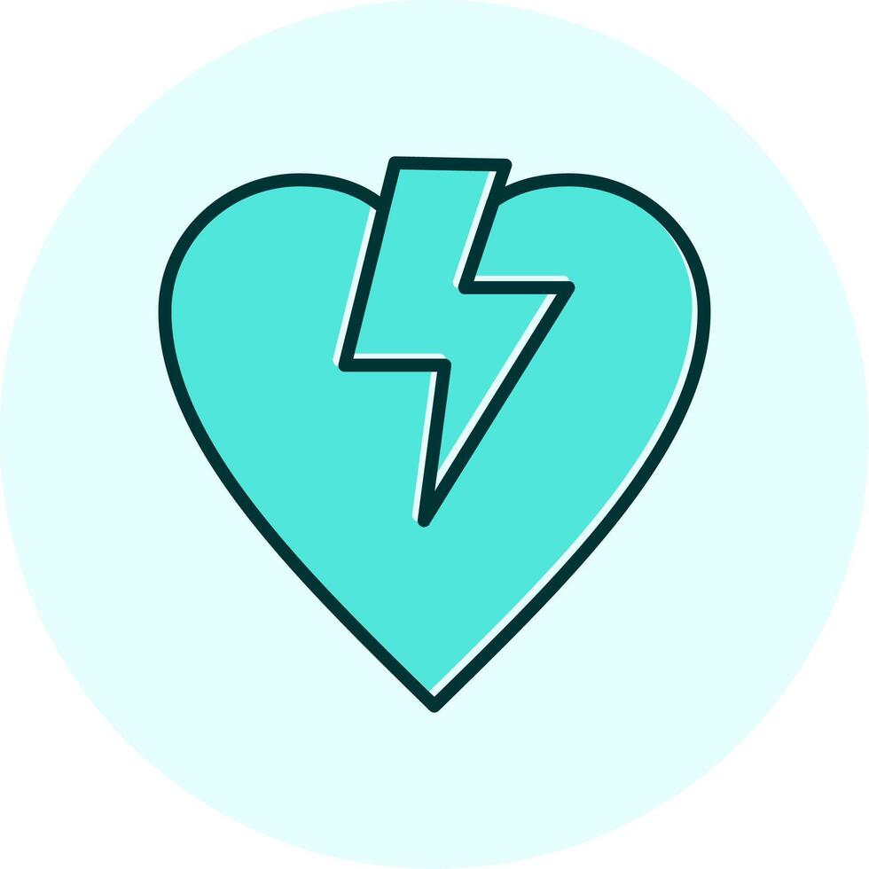 icono de vector de corazón roto