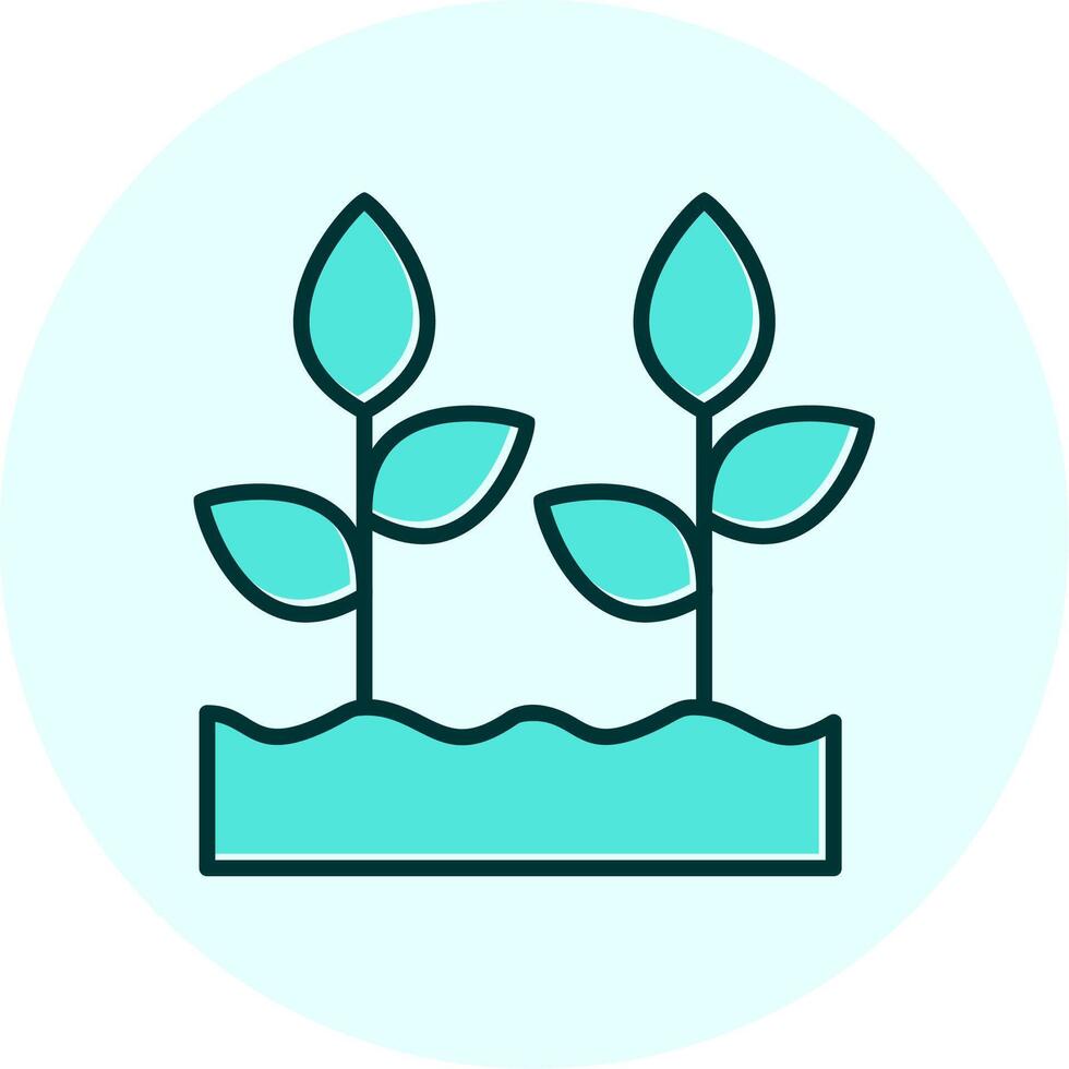 planta creciente vector icono