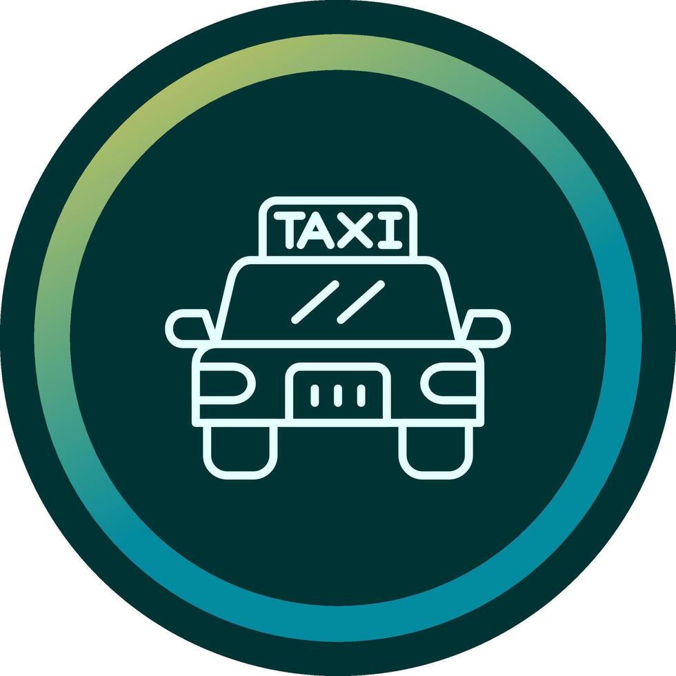 icono de vector de taxi