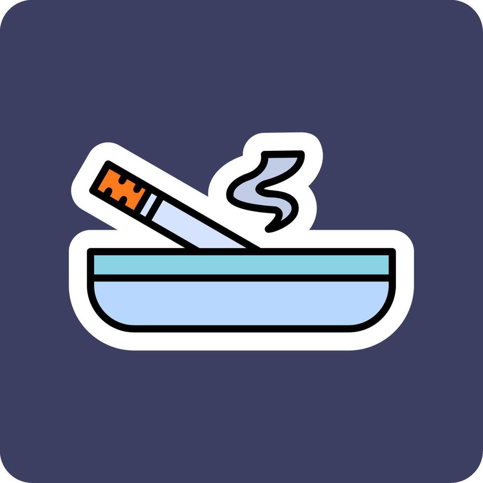 Ashtray Vector Icon