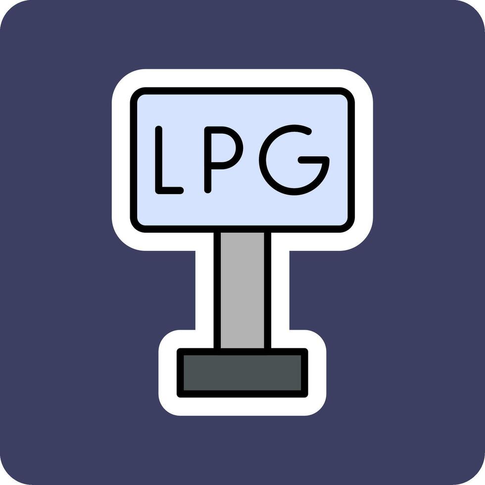 Liquefied Petroleum Gas Vector Icon