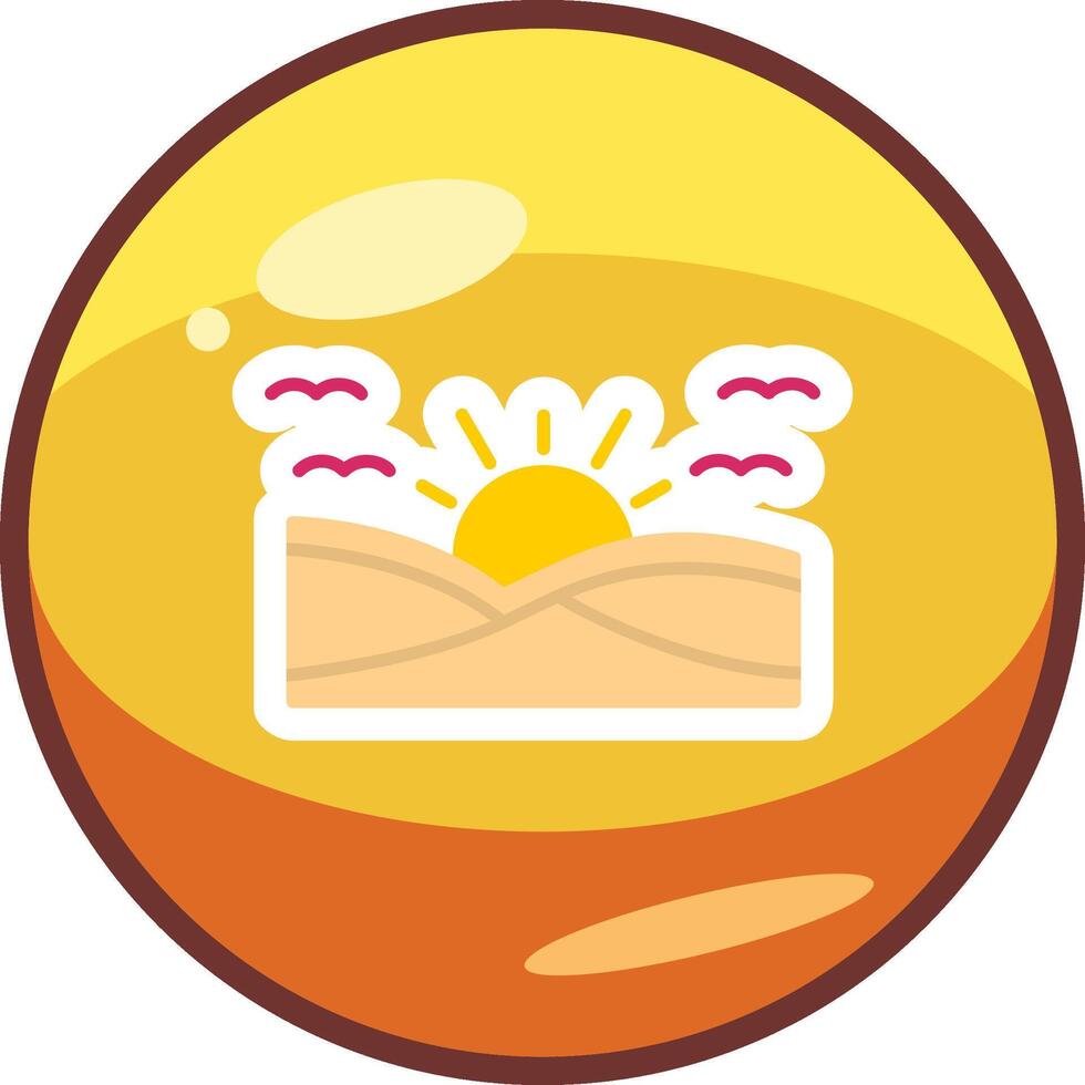 sunset Vector Icon