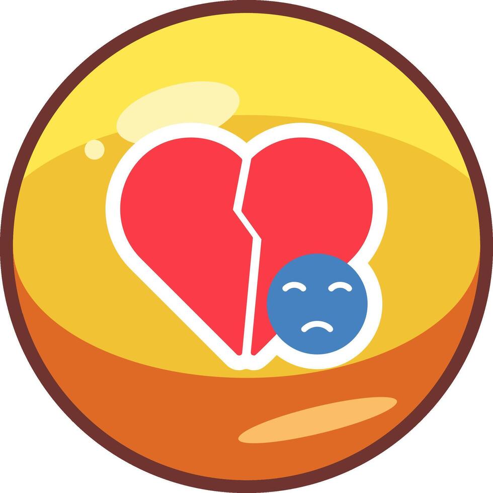 Broken Heart Vector Icon