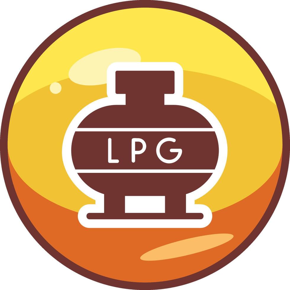 Liquefied Petroleum Gas Vector Icon