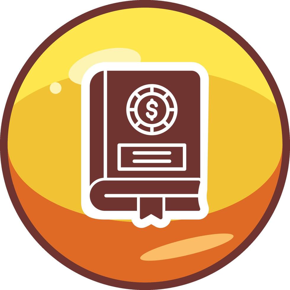 financiero libro vector icono