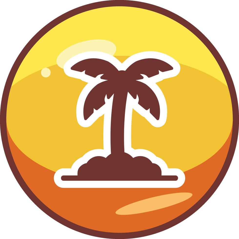 Palm Leaf Vector Icon