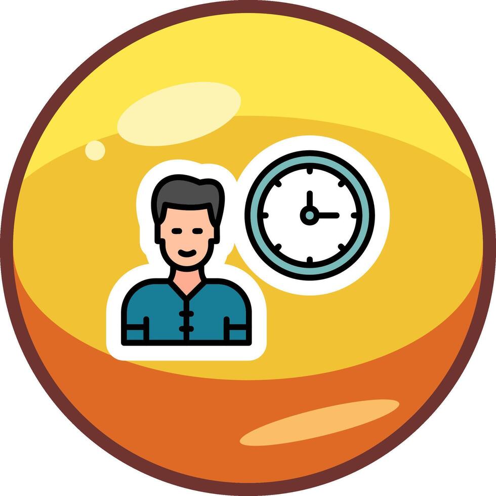 Work Time Vector Icon