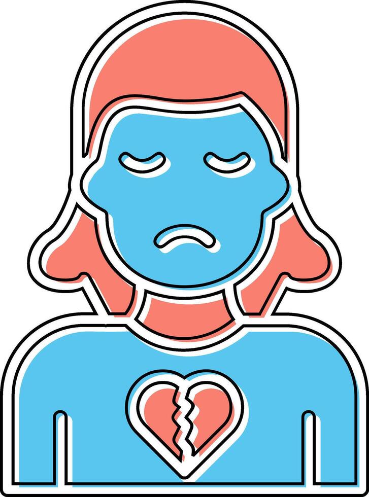 Broken Heart Vector Icon