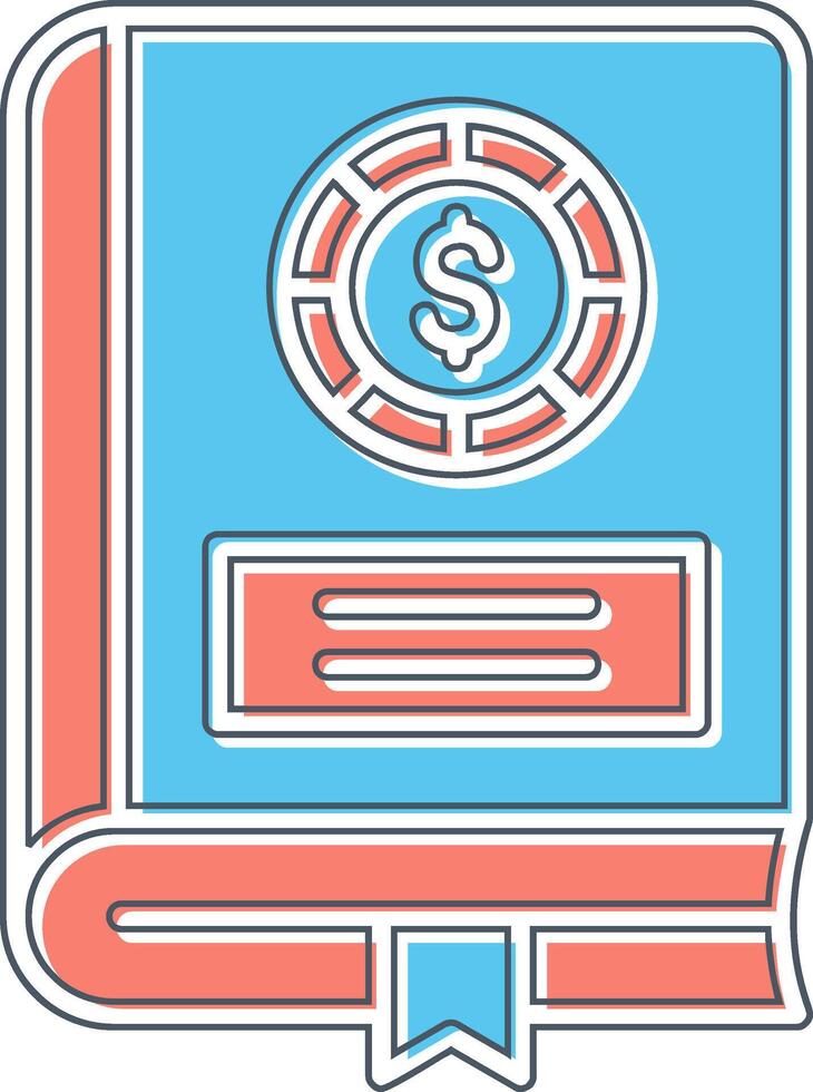 Financial Book Vector Icon