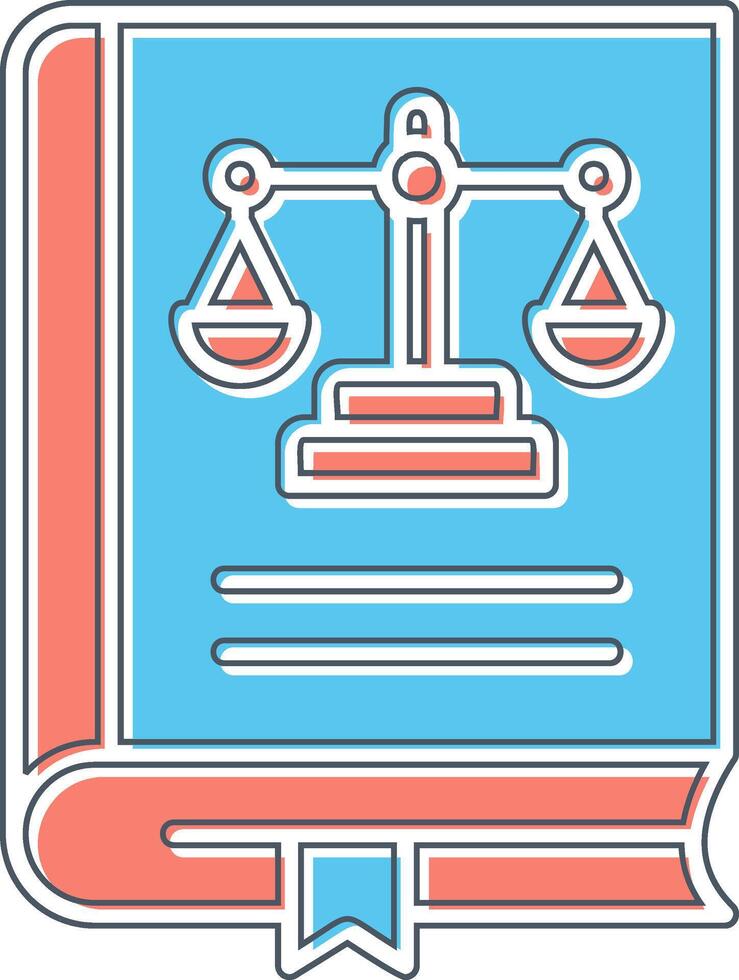 Law Book Vector Icon
