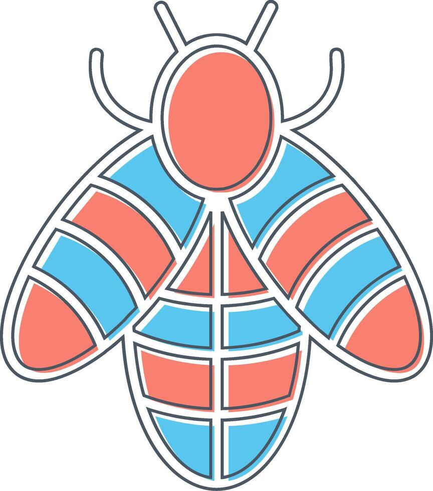 icono de vector de abeja