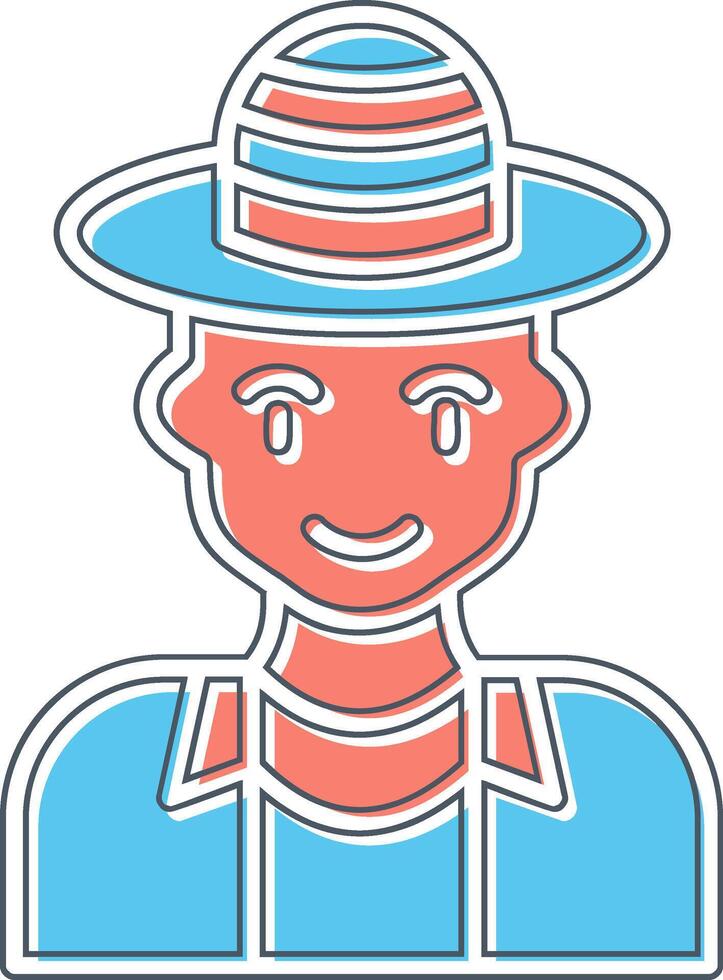 Tourist man Vector Icon