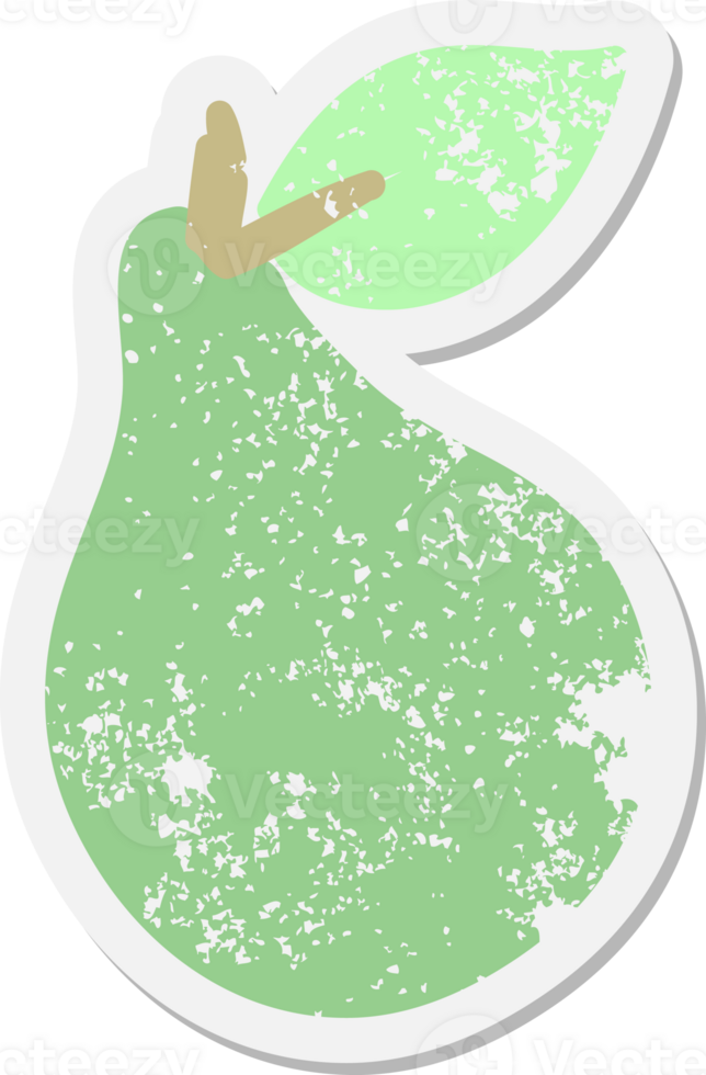 good looking pear grunge sticker png