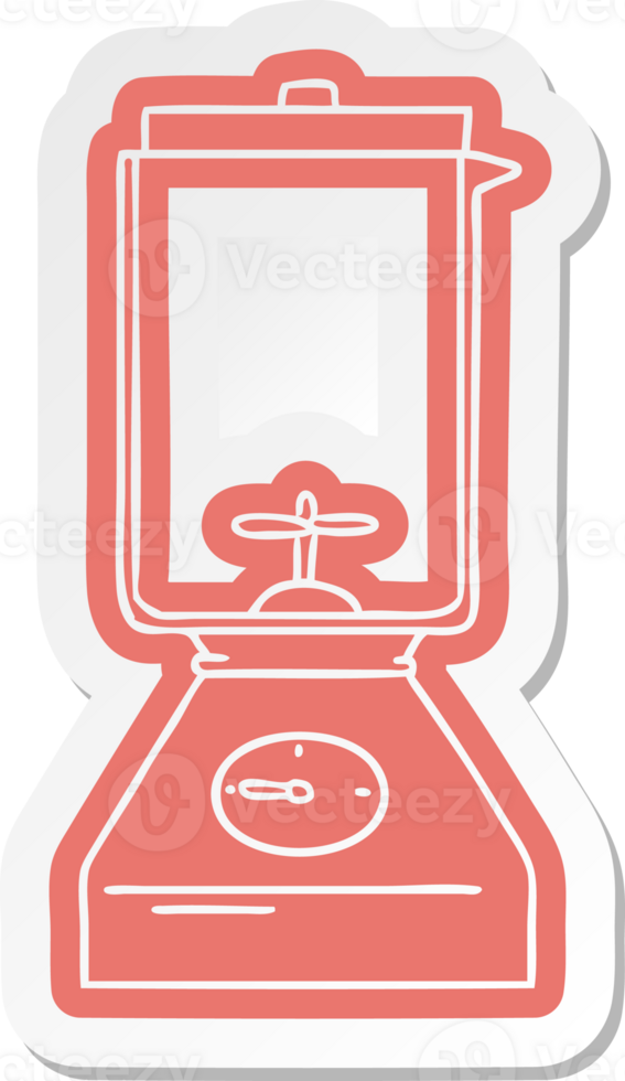 cartoon sticker of a food blender png