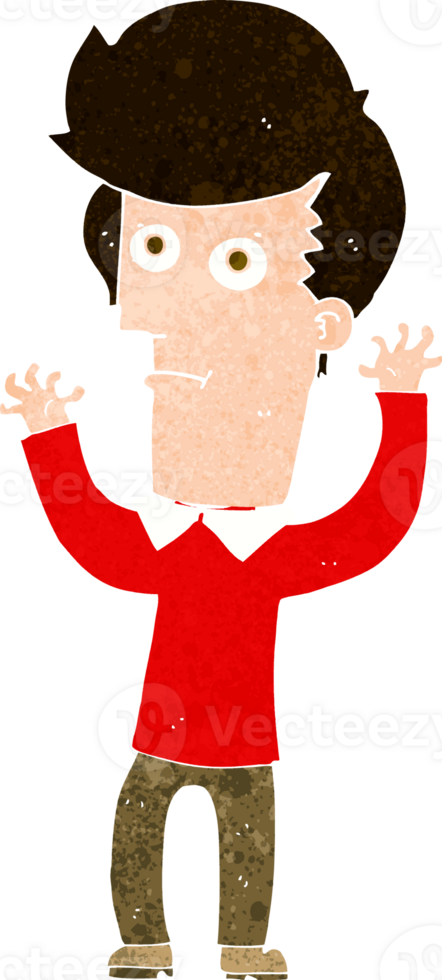 cartoon shocked man png