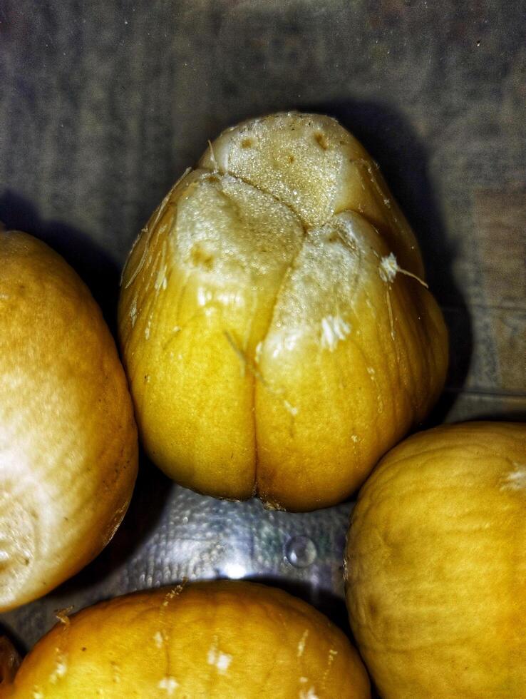 Snake fruit Salacca zalacca in a lunch box photo