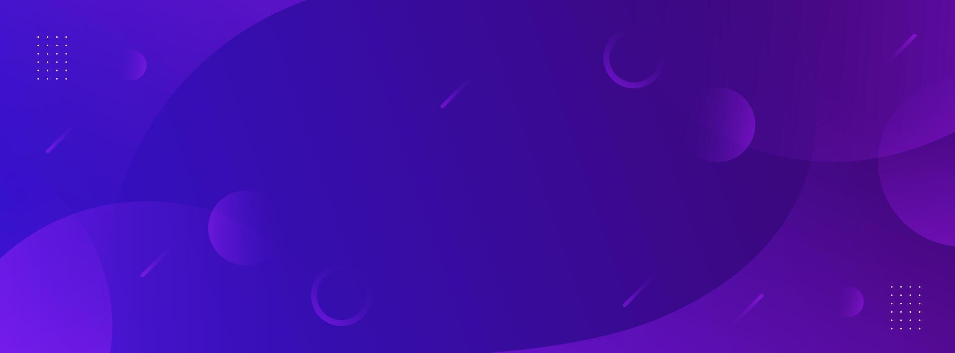 Abstract banner background, gradient, purple and blue, combination Memphis vector