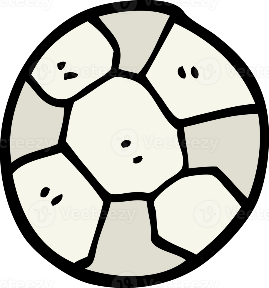 hand drawn doodle style cartoon soccer ball png